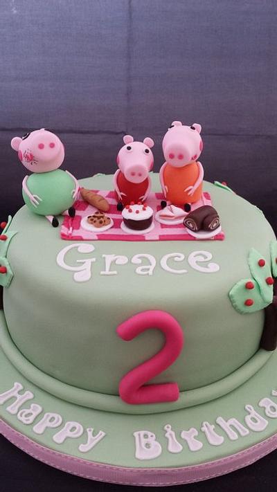 Peppa Pig Picnic cake - Cake by Tracey Lewis