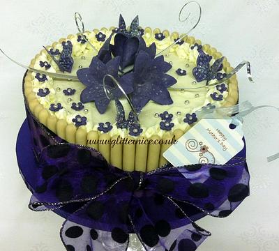 Purple Lilies - Cake by Alli Dockree