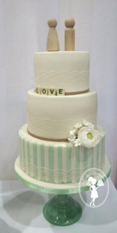 Mint ranunculus  - Cake by Claire Davey - Cake Daydreamss