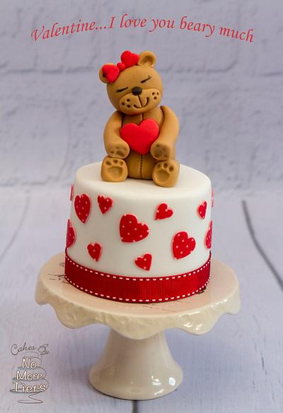 Valentine...I love you "beary" much! - Cake by Cakes By No More Tiers (Fiona Brook)