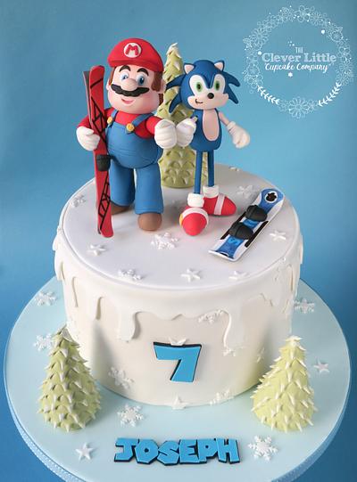 Mario & Sonic at the Olympic Games! - Cake by Amanda’s Little Cake Boutique