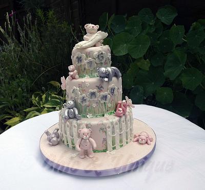 Teddies Christening.. - Cake by Sharon Young