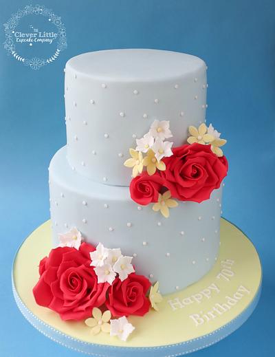 70th Birthday Cake - Cake by Amanda’s Little Cake Boutique