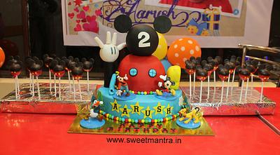 Mickey mouse theme cake - Cake by Sweet Mantra Homemade Customized Cakes Pune