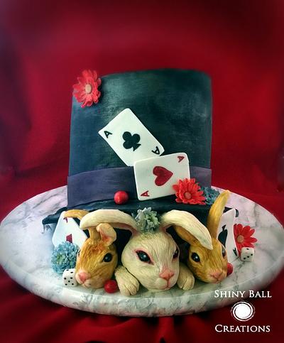 Magic Hat Bunny Cake - Cake by Shiny Ball Cakes & Creations (Rose)