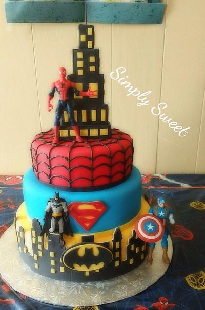 Super hero - Cake by Simplysweetcakes1