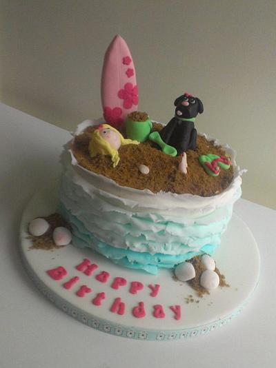 Ombre beach cake - Cake by Amy