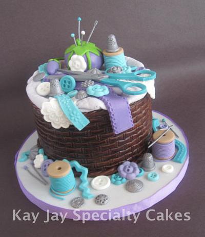 Sewing Basket Cake - Cake by Kimberley Jemmott