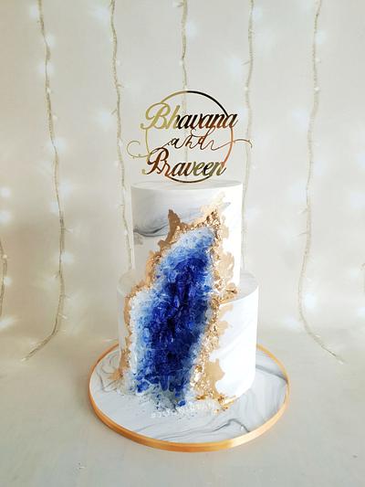 Blue Geode - Cake by Joonie Tan