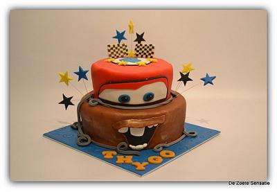 a Cars Birthday Cake for Thygo - Cake by claudia