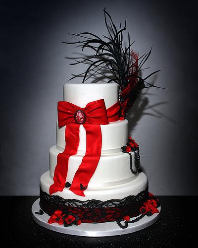 Moulin Rouge Wedding Cake - Cake by dazzleliciouscakes
