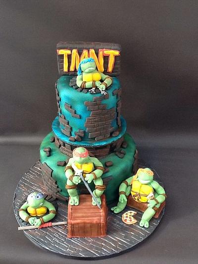 Teenage mutant ninja turtals  - Cake by lorraine mcgarry