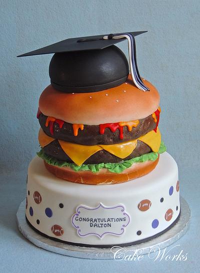 Cheeseburger Graduation Cake - Cake by Alisa Seidling