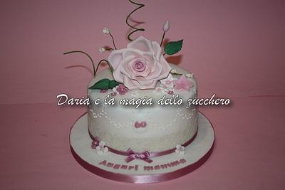 Flower rose cake - Cake by Daria Albanese