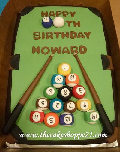 Pool table cake - Cake by THE CAKE SHOPPE