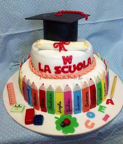 Cake for the end of primary school (torta per la fine della scuola materna) - Cake by Paola Esposito