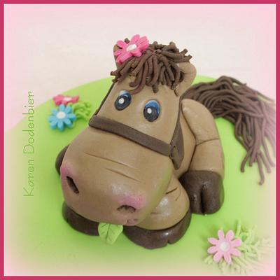 Little pony topper! - Cake by Karen Dodenbier