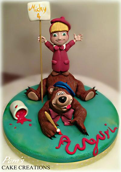 masha and bear cake topper - Cake by Pamela Iacobellis