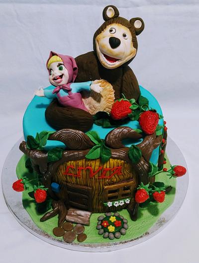 Mash and bear - Cake by alenascakes
