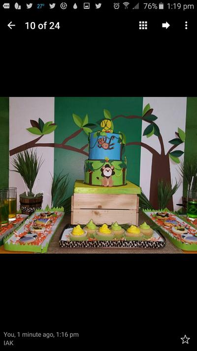 Jungle theme birthday - Cake by azhaar