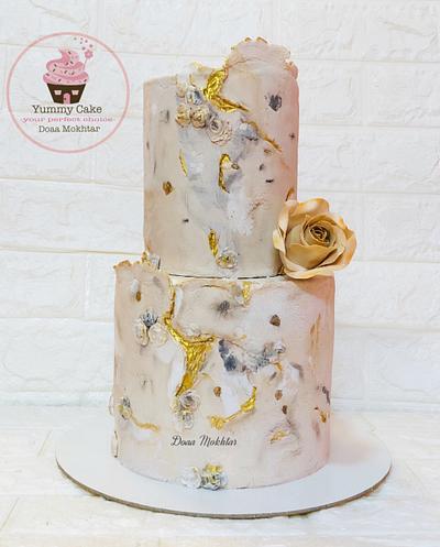 Marble stone cake  - Cake by Doaa Mokhtar