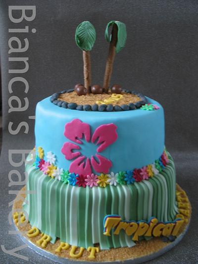 Tropical Party Cake - Cake by Bianca's Bakery