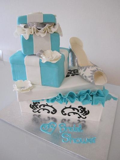 Tiffany & Co. Kitchen Tea/ Bridal Shower Cake - Cake by Diana