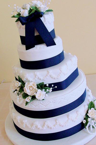 The Sugar Nursery - Nautical-themed wedding cake - Cake by The Sugar Nursery - Cake Shop & Imaginarium
