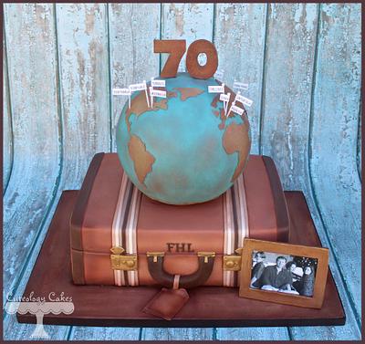 Vintage Travel Cake  - Cake by Cuteology Cakes 