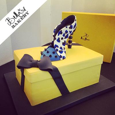 Shoe on a shoebox - Cake by Bella's Bakery