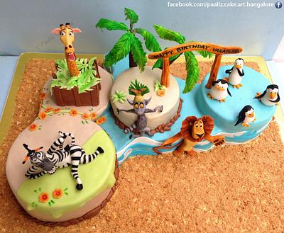 Madagascar Cake. From Bangalore India - Cake by Paaliz Cake Art Bangalore