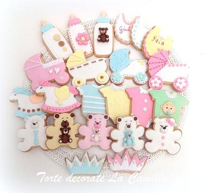 SWEET BAPTISM - decorated cookies - Cake by  La Camilla 