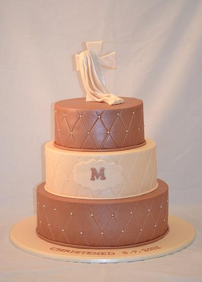 christening cake - Cake by Sue Ghabach