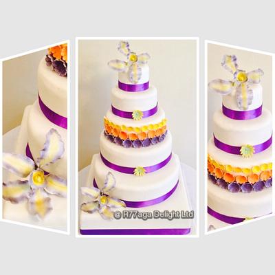 Orchid Tropical Flower - Cake by R77aga Delight Ltd
