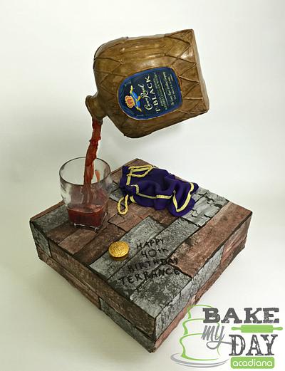 Pour me a glass  - Cake by Bake My Day Acadiana
