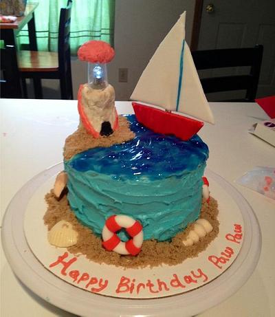 sailboat cake - Cake by Sweet cakes by Jessica 
