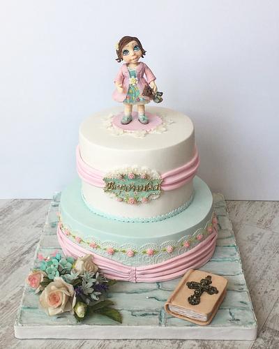  Christening cake - Cake by Marie123