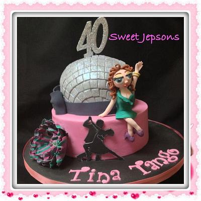 Fun & Fabulous, disco themed 40th Birthday cake - Cake by Kazza