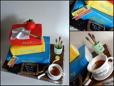Teacher's desk - Cake by Cakeland by Anita Venczel