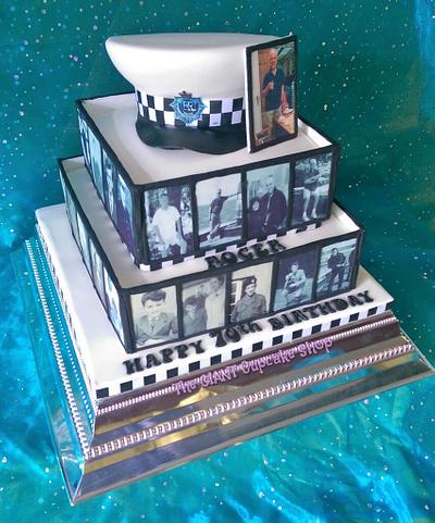 Monochrome photo gallery cake - Cake by Amelia Rose Cake Studio