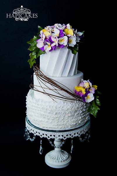 Pansy Love - Cake by Hazel Wong Cake Design