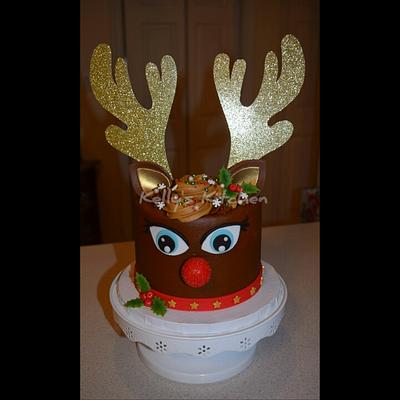 Rudolph Cake - Cake by Kelly Stevens