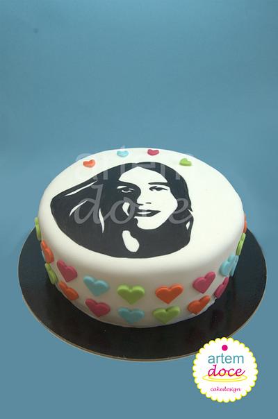 Simple pop art hand painted cake - Cake by Margarida Guerreiro