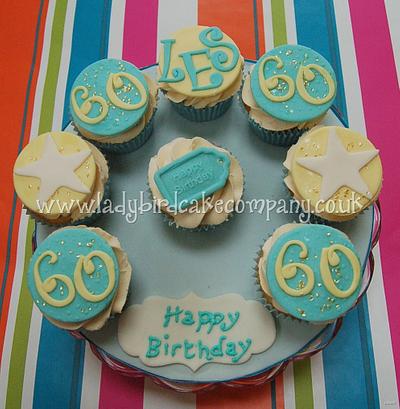 60th birthday cupcake gift board - Cake by Liz, Ladybird Cake Company