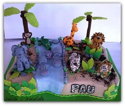 Animals of the jungle. - Cake by Pelegrina