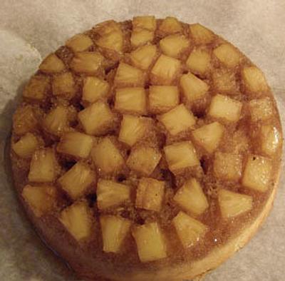 Baked on a Gas BBQ Grill Pineapple Upside Down Cake - Cake by Rene'