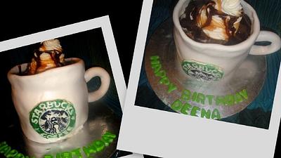 Starbucks Cake - Cake by Delectable Dezzerts by Amina