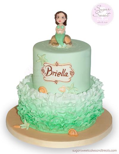 Beach Themed Mermaid Cake - Cake by Angela, SugarSweetCakes&Treats