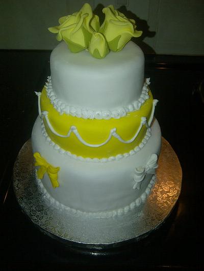 Mini 3 tiered cake - Cake by Cindy