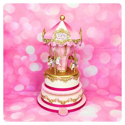 Carrousel cake  - Cake by Cindy Sauvage 